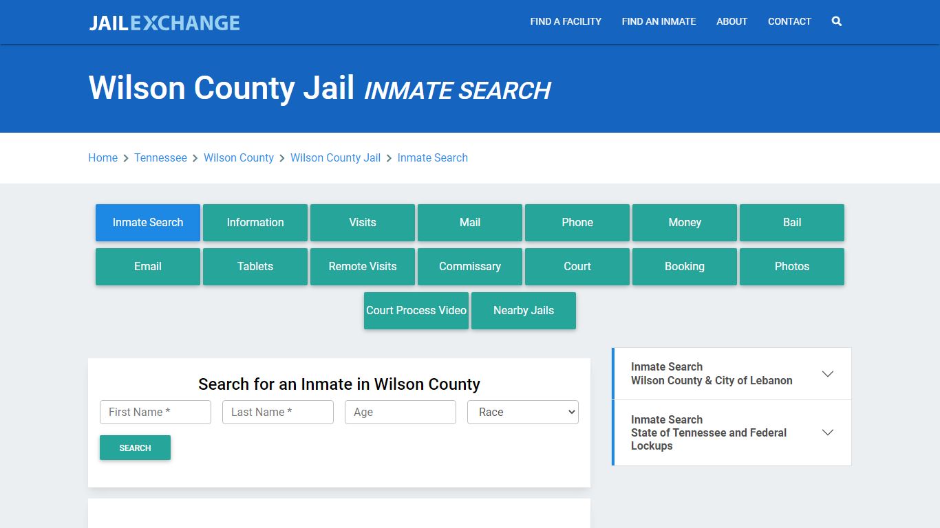 Wilson County Jail, TN Inmate Search: Roster & Mugshots - Jail Exchange