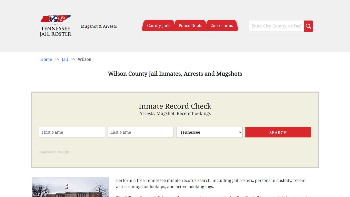 Wilson County Jail Inmates, Arrests and Mugshots